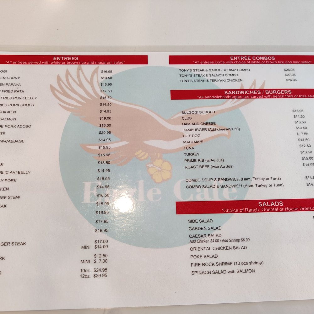 Eagle Cafe - Menu - Breakfast & Brunch Near Me - Honolulu, Hawaii Eagle Cafe - Menu - Breakfast & Brunch Near Me - Honolulu, Hawaii