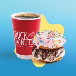 Duck Donuts - Hot coffee and fresh donuts.