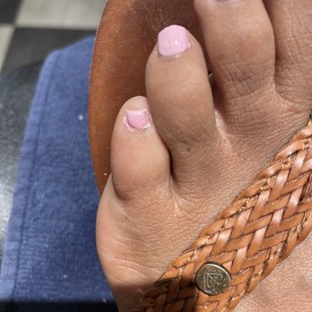Champagne Nails - Sloppy polish job. No attention or respect for detail. - Nail Salons Near Me - Nashville, Tennessee