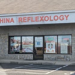 China Reflexology - Store front - love the foot poster