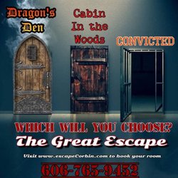 The Great Escape Corbin - Which will you choose... Dragon's Den, Cabin, or Convicted?