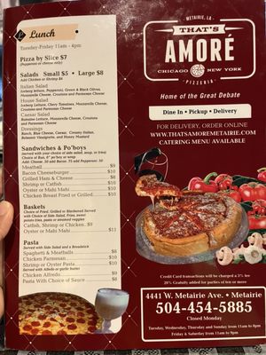 That's Amore Pizzeria by null