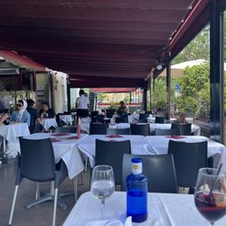 La Tagliatella - Patio and sangria view from my table