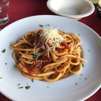 Francoli Gourmet - Bucatini all's Amatrciana lunch special. It was super salty. - Italian Near Me - Orange, California Francoli Gourmet - Bucatini all's Amatrciana lunch special. It was super salty. - Italian Near Me - Orange, California