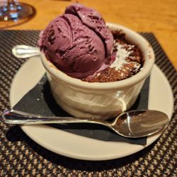 17 West - Fantastic chocolate cobbler with black raspberry ice cream!