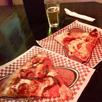 Maxwell's - slice with anchovies and one with pinneapple. - Pizza Near Me - Park City, Utah