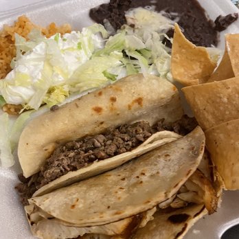 The Original Taco Factory - Two taco plate - Mexican Near Me - Tustin, California