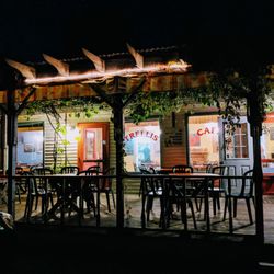 Trellis Cafe - Trellis from the outside in the evening