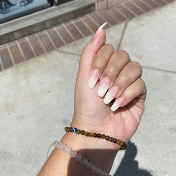 Bijou Nails & Spa - You can see how the first two nails are different than the rest, it's because I had to ask them to fix the ombré on both of the nails - Eyelash Service Near Me - Glendale, California Bijou Nails & Spa - You can see how the first two nails are different than the rest, it's because I had to ask them to fix the ombré on both of the nails - Eyelash Service Near Me - Glendale, California