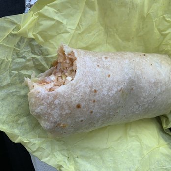 Tres Amigos - The Mayo Burrito  - no cabbage or "hot stuff" - Food Trucks Near Me - Flagstaff, Arizona