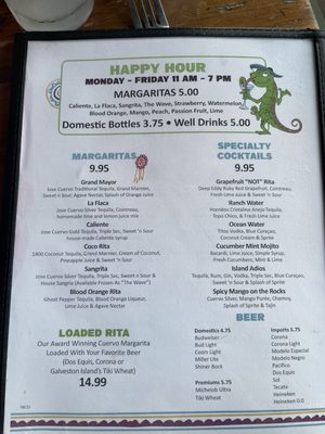 Menu photo 2 Taquilo's Galveston, TX