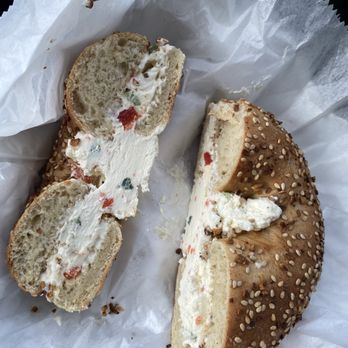 All Star Bagel - Toasted everything bagel with veggie cream cheese. One of the best bagels I've had in a while. - Coffee & Tea Near Me - Southampton Township, New Jersey All Star Bagel - Toasted everything bagel with veggie cream cheese. One of the best bagels I've had in a while. - Coffee & Tea Near Me - Southampton Township, New Jersey