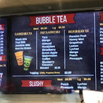 Top Up - Menu - Bubble Tea Near Me - Alameda, California