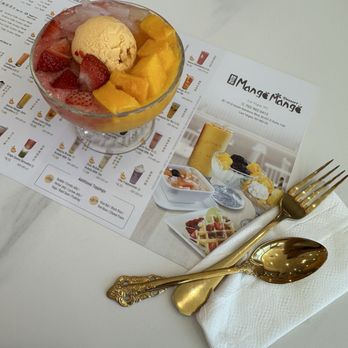 Mango Mango Dessert - Strawberry and mango juice sago with lychee jelly - Desserts Near Me - Las Vegas, Nevada