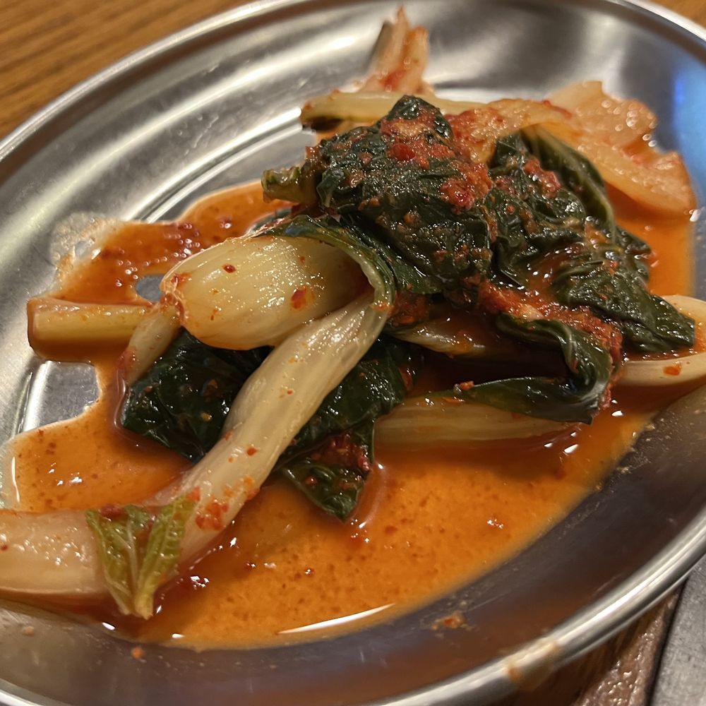 Dae Bak Korean Restaurant - Mustard green kimchi - Korean Near Me - Flushing, New York