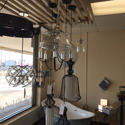 Amber's Lighting & Home Accessories - Just a few of the fixtures in the window of the store