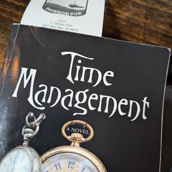 Ketch Harbor Pub - The tab comes in actual novels! - Seafood Near Me - Half Moon Bay, California