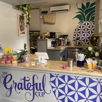 The Grateful Cup - the front counter of the coffee shop - Juice Bars & Smoothies Near Me - Portland, Maine The Grateful Cup - the front counter of the coffee shop - Juice Bars & Smoothies Near Me - Portland, Maine