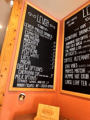 Menu photo 1 Lever Coffee Alamo, CA Menu photo 1 Lever Coffee Alamo, CA
