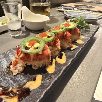 Sushi Kyo - Spicy tuna crispy rice (we already ate 2 pieces) - Japanese Near Me - Monrovia, California Sushi Kyo - Spicy tuna crispy rice (we already ate 2 pieces) - Japanese Near Me - Monrovia, California