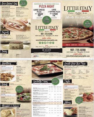 Menu photo 1 Little Italy Midtown Memphis, TN Menu photo 1 Little Italy Midtown Memphis, TN