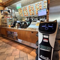 Arturito (robot waiter) waiting to bring out some food!