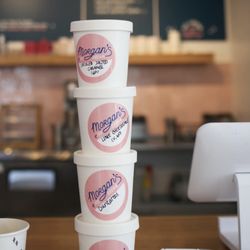 Morgan's Ice Cream - Stacks on stacks of pints! - @morgansicecreamco on instagram