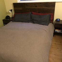 Reclaimed wood platform bed Reclaimed wood platform bed