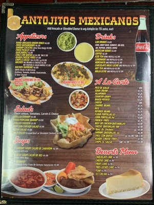 Menu photo 1 Original Vallarta Mexican Restaurant Sinton, TX
