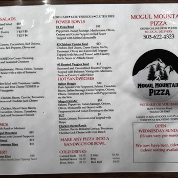 Mogul Mountain Pizza - Menu - Pizza Near Me - Welches, Oregon Mogul Mountain Pizza - Menu - Pizza Near Me - Welches, Oregon