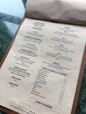 Menu photo 2 Hafnia Bar Copenhagen, 84 Menu photo 2 Hafnia Bar Copenhagen, 84