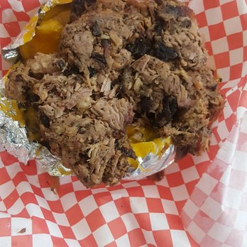 Winners BBQ - Brisket potato with cheese and butter - Barbeque Near Me - Plano, Texas Winners BBQ - Brisket potato with cheese and butter - Barbeque Near Me - Plano, Texas