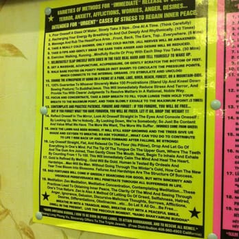 Pho 777 - Release stress tips on the wall - Vietnamese Near Me - Reno, Nevada