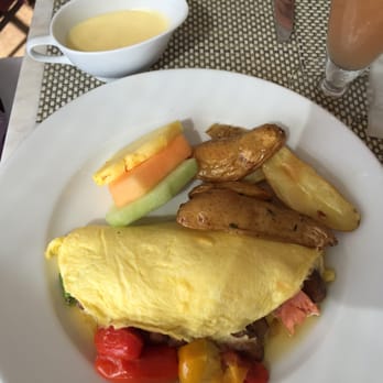 Mariposa - Sunday Brunch Special: House Smoke Salmon omelette with hollandaise sauce on the side. - New American Near Me - Honolulu, Hawaii Mariposa - Sunday Brunch Special: House Smoke Salmon omelette with hollandaise sauce on the side. - New American Near Me - Honolulu, Hawaii