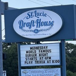 St. Lucie Draft House - Street sign
