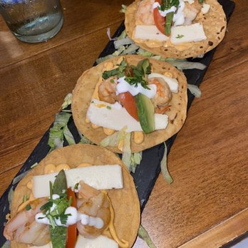 La Reyna - Authentic Mexican Cuisine - Shrimp tostada (3) - Mexican Near Me - Cooper City, Florida La Reyna - Authentic Mexican Cuisine - Shrimp tostada (3) - Mexican Near Me - Cooper City, Florida