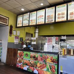 Halal Bites - Order & pick up counter.