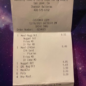 Chick-fil-A - Rip off - Fast Food Near Me - San Jose, California