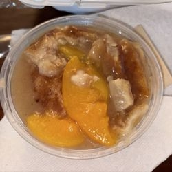 Peach cobbler! So good!