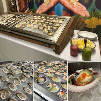 Holbox - (Private event / tasting) self service bar - two types of oysters and scallops - Latin American Near Me - Los Angeles, California Holbox - (Private event / tasting) self service bar - two types of oysters and scallops - Latin American Near Me - Los Angeles, California