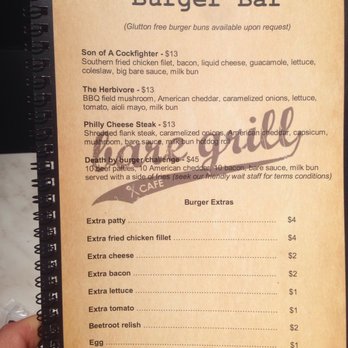 Bare Grill On Bourke - Menu - Burgers Near Me - Surry Hills, NSW