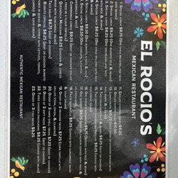El Rocio - Menu