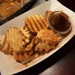 Small order of fries with honey garlic sauce
