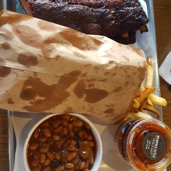 Smoque BBQ - Full rack baby back ribs, fries, beans - Barbeque Near Me - Chicago, Illinois Smoque BBQ - Full rack baby back ribs, fries, beans - Barbeque Near Me - Chicago, Illinois