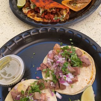 El Fogon - Lengua street tacos (Taco al carbon, barbacoa taco, consume in the back) - Tacos Near Me - Phoenix, Arizona