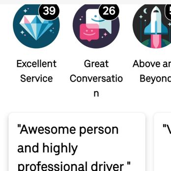 Uber - My driver rating. And the surge pricing - Taxis Near Me