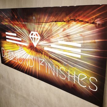 Custom Logo Signs - Custom sign with artistic grind pattern, Black Label coloring, and glossy clear coat finish - Signmaking Near Me - Cincinnati, Ohio