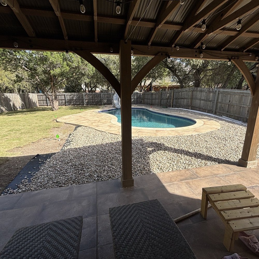 Texas Premier Coat Resurfacing - Back patio and pool deck - Masonry/Concrete Near Me - Austin, Texas