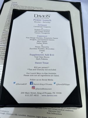 Menu photo 3 Davio's King of Prussia, PA Menu photo 3 Davio's King of Prussia, PA