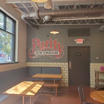 Purity Ice Cream - Logo/Eating area - Ice Cream & Frozen Yogurt Near Me - Ithaca, New York Purity Ice Cream - Logo/Eating area - Ice Cream & Frozen Yogurt Near Me - Ithaca, New York
